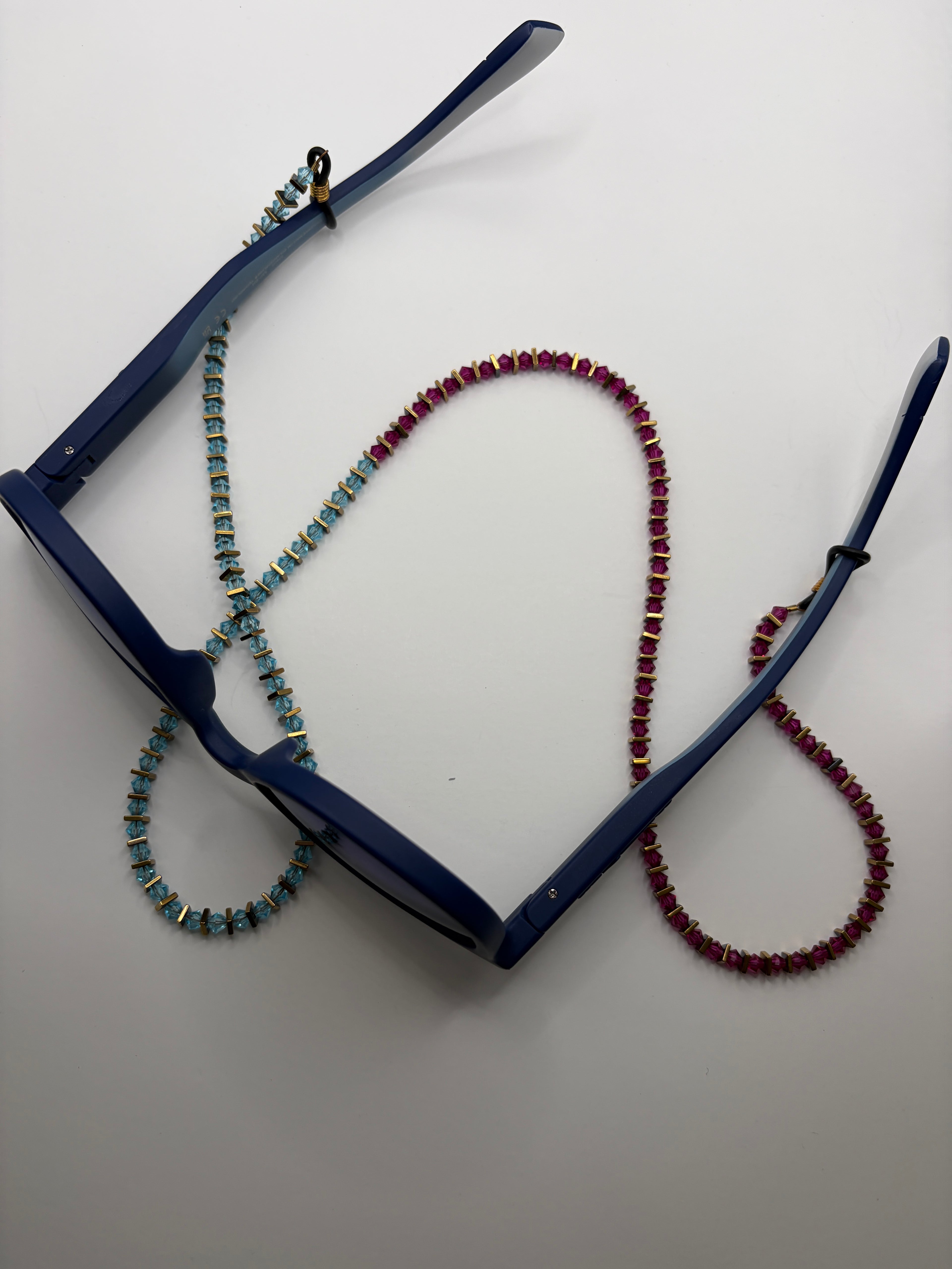 Multicolor Pink/Blue Sunglass Strap